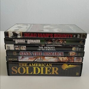 Classic War DVD Lot – Sink the Bismarck, Zulu, Heroes of Telemark, Bridge at Rem